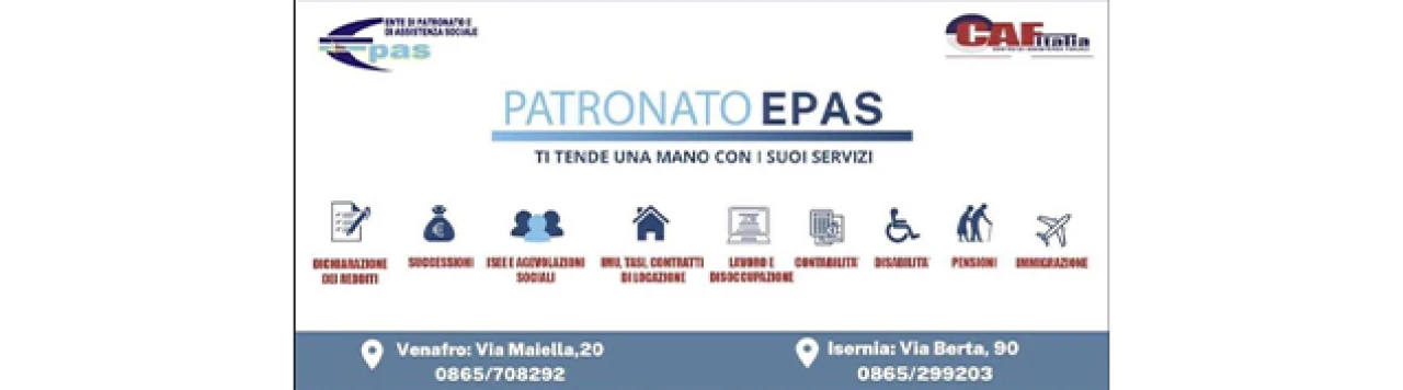 Banner Epas Isernia 636 per 177 pixel
